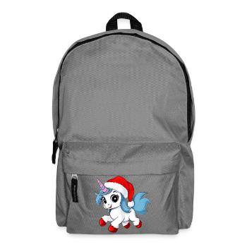 Unicorns Christmas - Backpack - elephant grey - Front