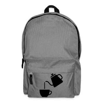 Pour Over Kaffee Kanne Minimalistisch - Rucksack - Mittelgrau - Vorne