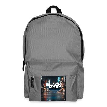 Black More Neon City Nachtdesign - Rucksack - Mittelgrau - Vorne