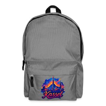 Silhouette de la ville de Kassel Cadeau Radiant Cassel - Sac à dos - gris éléphant - Devant