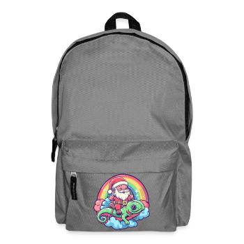 Chameleon Santa Claus Christmas - Backpack - elephant grey - Front