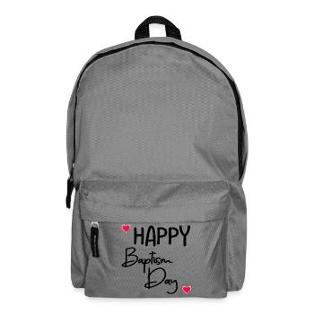 Joyeux jour du baptême - Sac à dos - gris éléphant - Devant
