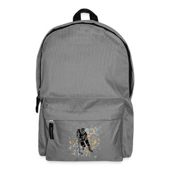 Goldenes Blaues Eishockey - Rucksack - Mittelgrau - Vorne