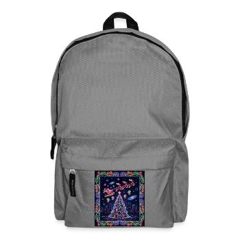 Magische Neon-Weihnachtsnacht - Rucksack - Mittelgrau - Vorne