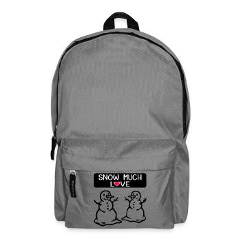 Schneemann liebt Winterweihnachten - Rucksack - Mittelgrau - Vorne