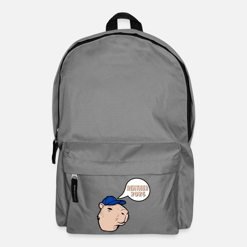 Rentner Rente 2026 Capybara - Rucksack - Mittelgrau