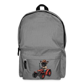 Éleveur français de tracteurs pour chiens Buldog - Sac à dos - gris éléphant - Devant