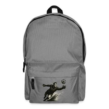Illustration de plongeon du gardien de but - Sac à dos - gris éléphant - Devant