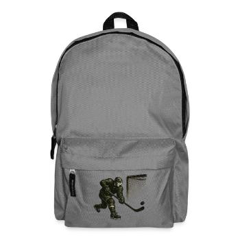 Torwart beim Hechtsprung Illustration - Rucksack - Mittelgrau - Vorne