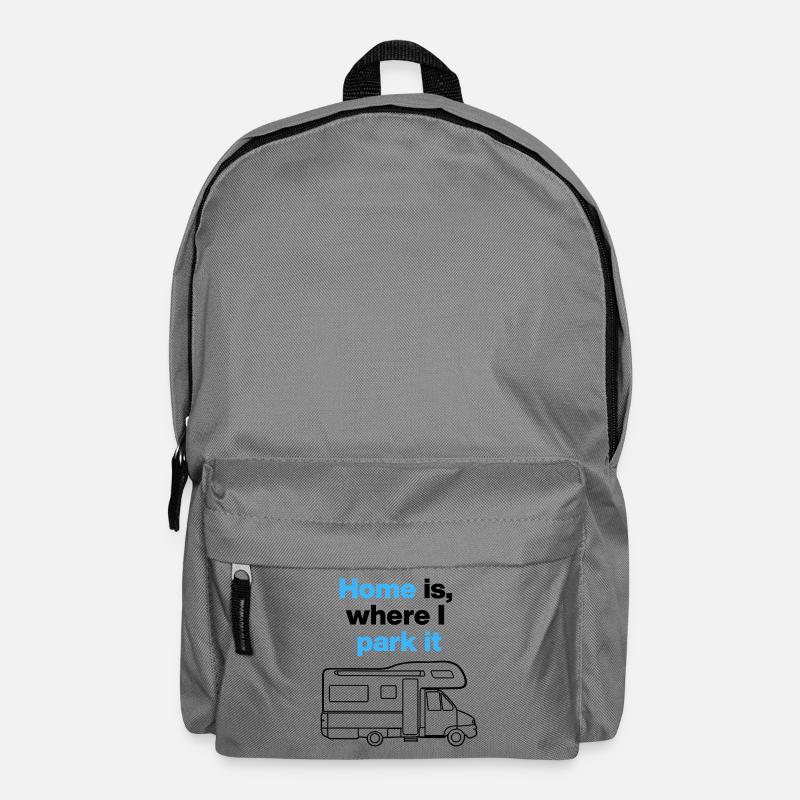 Home is where I park it. Campervan und Roadtripper - Rucksack - Mittelgrau