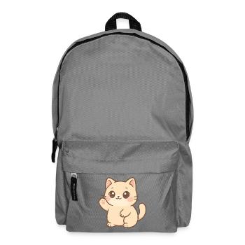 Conception du Wavening de chatons Kawaii - Sac à dos - gris éléphant - Devant