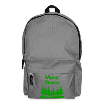 More Trees – More Forest, More Life, Nature Lover - Backpack - elephant grey - Front