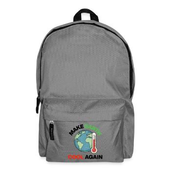 Make Earth Cool Again – Act Now - Backpack - elephant grey - Front
