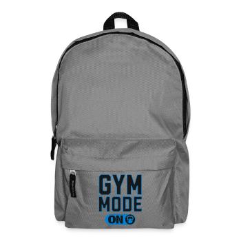 Gym Mode on – Fitness Kraft Design - Rucksack - Mittelgrau - Vorne