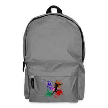 Football graffiti - Backpack - elephant grey - Front