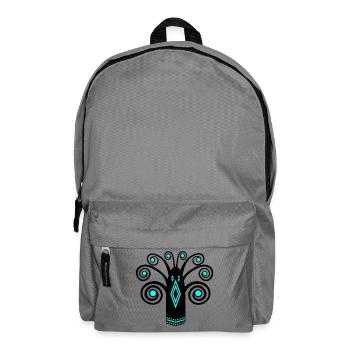 Bird graphic - Backpack - elephant grey - Front