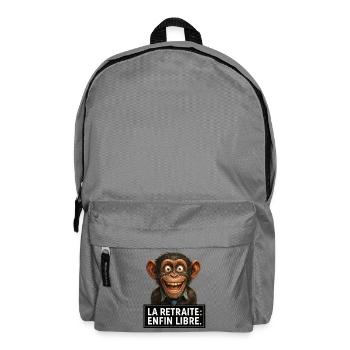 Monkey in free retreat - Backpack - elephant grey - Front