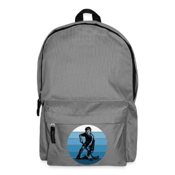 Motif emblématique du floorball - Sac à dos - gris éléphant - Devant
