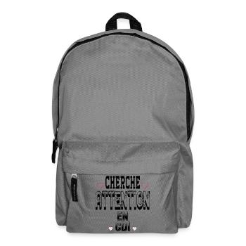 Seek attention on a permanent contract - Backpack - elephant grey - Front