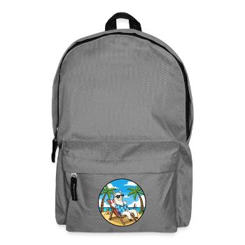 Coole Llama Beach Urlaubs-Sommer-Vibes - Rucksack - Mittelgrau - Vorne