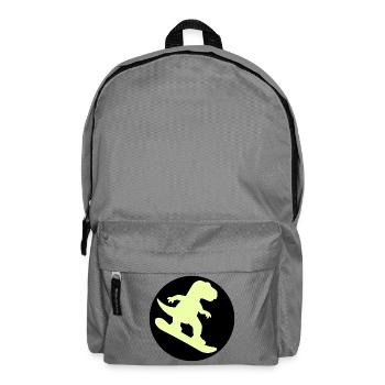 Kinder Snowboard Dinosaurier - Rucksack - Mittelgrau - Vorne