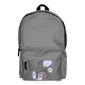 Abstract silhouette with pastel shapes - Backpack - elephant grey - Front