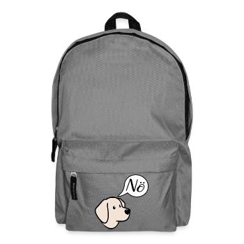 No dogs - Backpack - elephant grey - Front