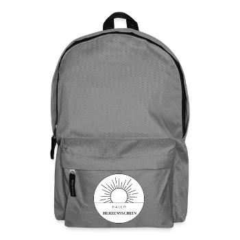 Sonnenaufgang Herzensschein - Rucksack - Mittelgrau - Vorne