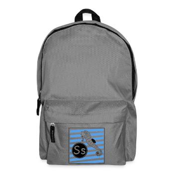 S wie Seepferdchen - Rucksack - Mittelgrau - Vorne