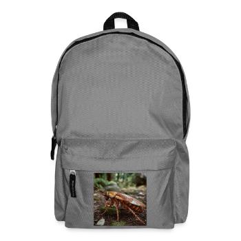 Realistische Kakerlake – Makro Insekt Design - Rucksack - Mittelgrau - Vorne