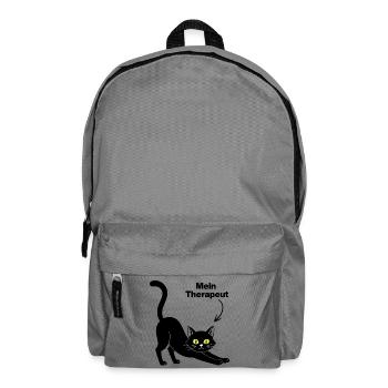 MEINE KATZE IST MEIN THERAPEUT😻 CATLOVER FELLNASE - Rucksack - Mittelgrau - Vorne