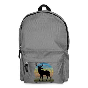 Hirsch - Rucksack - Mittelgrau - Vorne