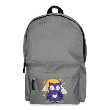 Moonlit Night Owl - Backpack - elephant grey - Front