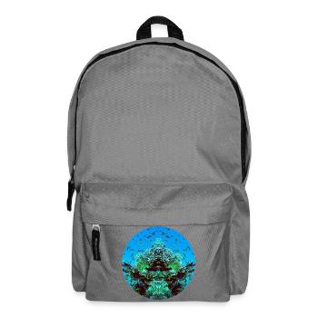 Créatures aquatiques en rouge - Sac à dos - gris éléphant - Devant