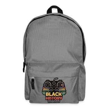 Black History Month Gaming-Controller Retro - Rucksack - Mittelgrau - Vorne