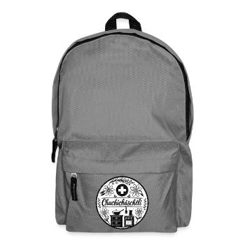 Chuchichäschtli - Swiss cult term - Backpack - elephant grey - Front