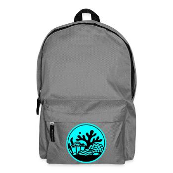 Korallen Symbol Korallenriff Ozean - Rucksack - Mittelgrau - Vorne