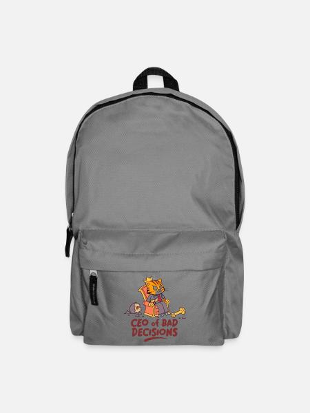 Katzen-CEO: CEO of Bad Decisions - Rucksack - Mittelgrau