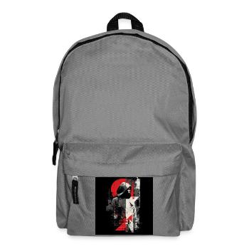 Geometric Shadow Pullover Hoodie - Backpack - elephant grey - Front