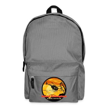 Iceland Helicopter Hawaii Sunset - Backpack - elephant grey - Front