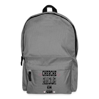 Suche nach Liebe auf einem unbefristeten Vertrag - Rucksack - Mittelgrau - Vorne