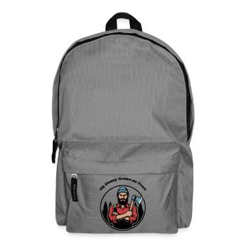 Mon argent pousse sur les arbres - Bûcheron forestier - Sac à dos - gris éléphant - Devant
