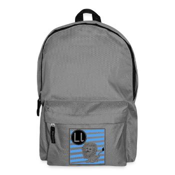 L for Lion - Backpack - elephant grey - Front