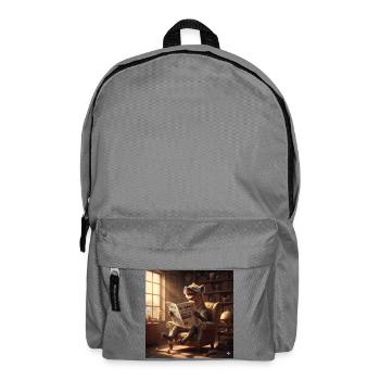 Literarische Hyäne im Salon - Rucksack - Mittelgrau - Vorne