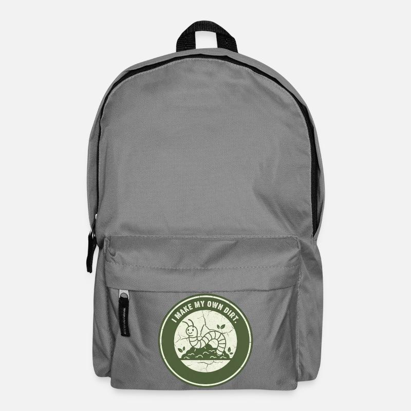Wurmkompost: Eigenständige Erde - Rucksack - Mittelgrau