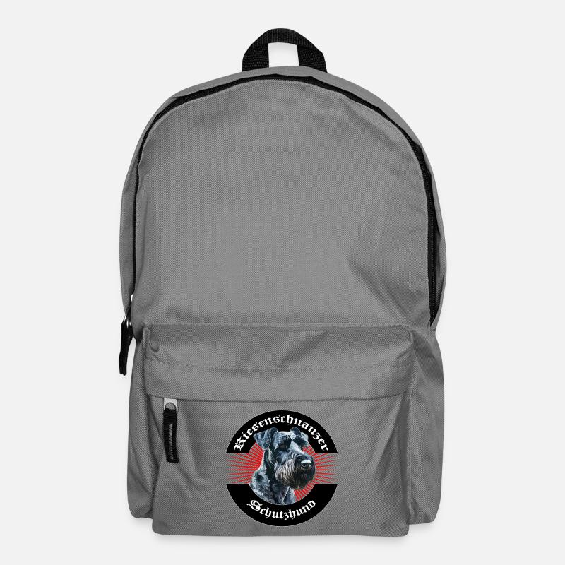 Riesenschnauzer Schutzhund Emblem - Rucksack - Mittelgrau