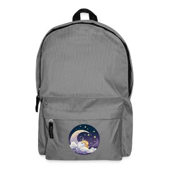 Rêve lunaire de licorne sur les nuages - Sac à dos - gris éléphant - Devant