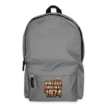 Rétro vintage 1974 - Sac à dos - gris éléphant - Devant