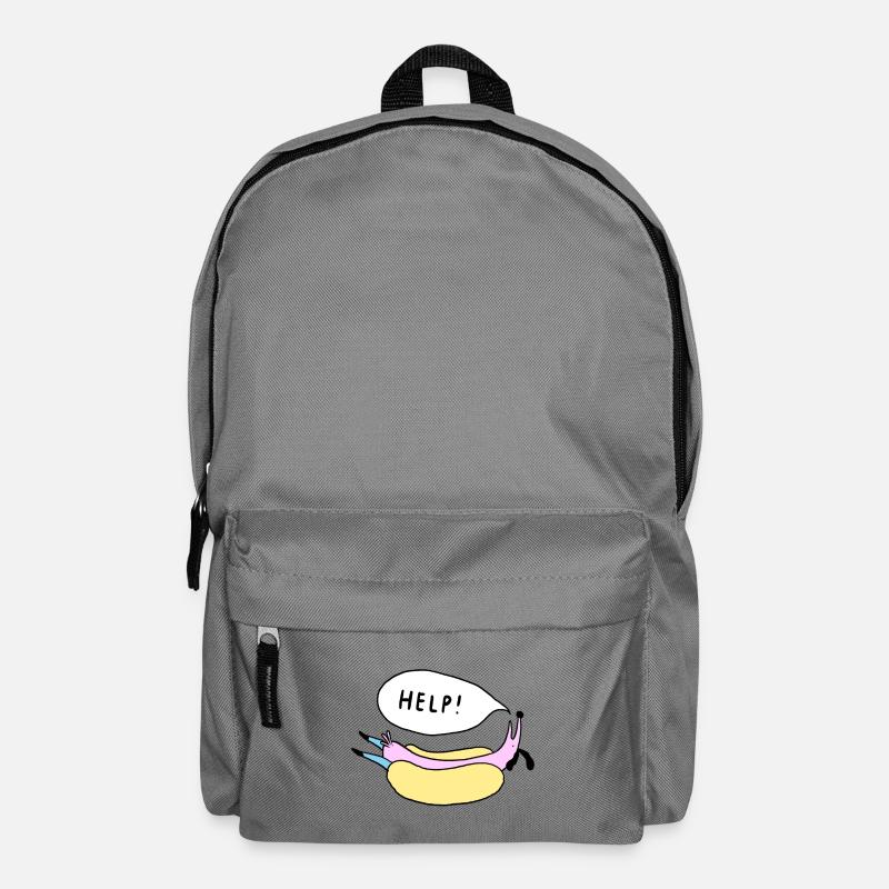 Help_Hot_Dog - Rucksack - Mittelgrau