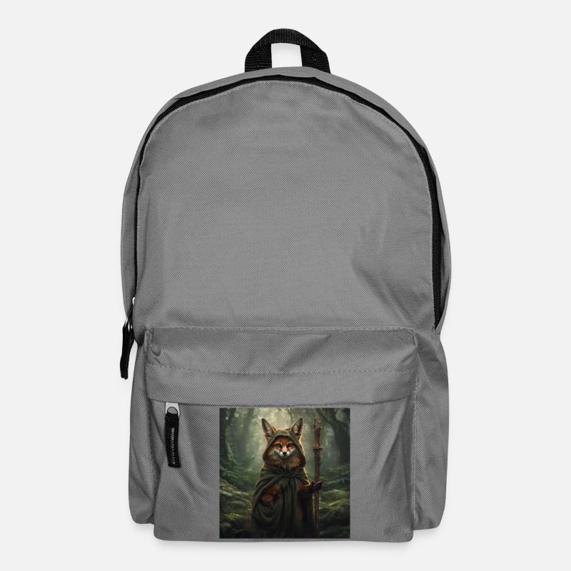 Waldfuchs im Druidencape - Rucksack - Mittelgrau